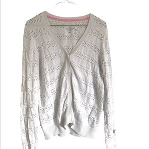 H&M white crochet cardigan